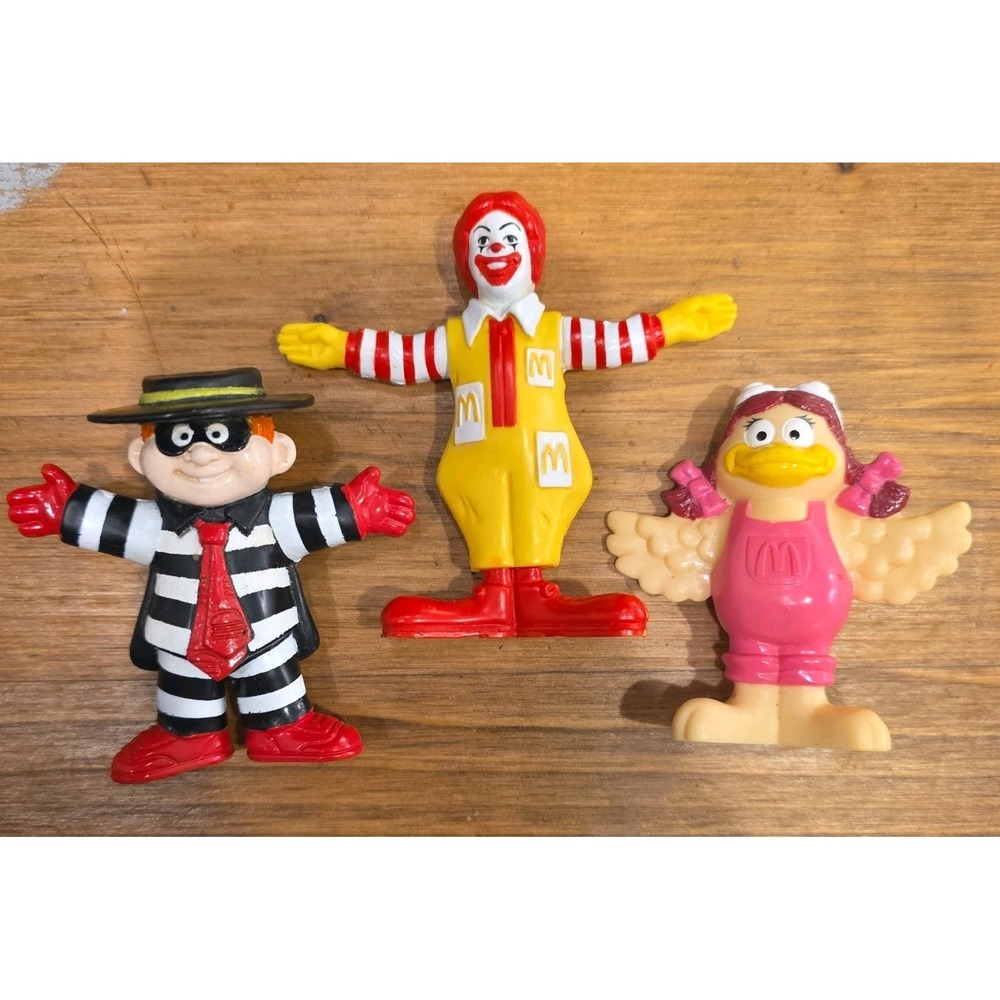 1995 McDonald's Happy Meal Toys Hamburglar Birdie Ronald McDonald Figures